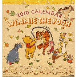 2010年カレンダー くまのプーさん 45×42サイズ