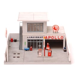 ジオコレ 建物コレクション 047 ガソリンスタンドA 昭和30年代風 ジオコレ 建物コレクション 047 ガソリンスタンドA 昭和30年代風
