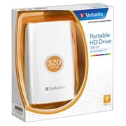 USB接続 ポータブルHDD 320GB ホワイト HDPU320GVW