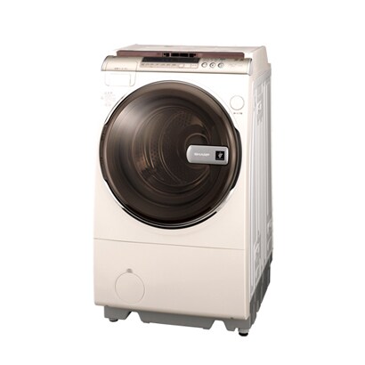 ななめ型ドラム式洗濯乾燥機（10kg）　右開き　ゴールド系　ホットスチーム ES-V510-NR