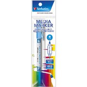 ディスク専用マーカー 油性 青 1本 細/極細 MEDIAMARKER(メディアマーカー) MKFF1VB180