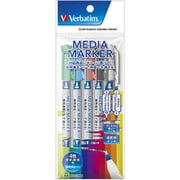 ディスク専用マーカー 5本セット 黒/青/赤/緑/消去 MEDIAMARKER(メディアマーカー) MKFF5VS920