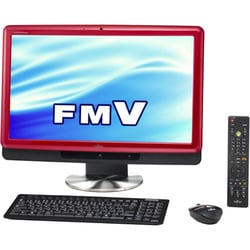 FMV DESKPOWER Fシリーズ 20型ワイド液晶/HDD500GB/ブルーレイディスクドライブ/ルビーレッド FMVFE70TR