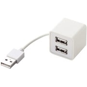 USB2.0ハブ キューブ バスパワー 4ポート 5cm ホワイト U2H-CU4BWH