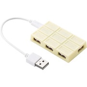 USB2.0ハブ Cioco.（ショコ） バスパワー 4ポート 0.1m ホワイト U2H-CH4BWH