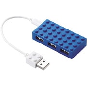 USB2.0ハブ ToyBrick（トイブリック） バスパワー 4ポート 0.1m ブルー U2H-BL4BBU