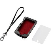 iPod touch用ソフトレザーケース(保護フィルム付き) ブラック AVA-T09LCBK