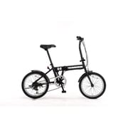 折りたたみ自転車 18型 外装6段変速 ブラック HUMMER FDB186