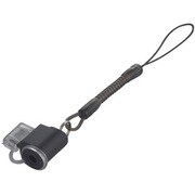 BSEPA07BK [携帯電話用 平型変換コネクター 伸縮ストラップ付 ブラック]
