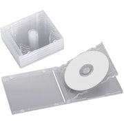 CD/DVDケース ハードタイプ クリア 2枚収納×5枚セット BSCD0325HCR