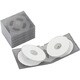 CD/DVDケース ソフトタイプ クリアブラック 6枚収納×5枚セット BSCD0365SCBK