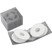 CD/DVDケース ソフトタイプ クリアブラック 6枚収納×5枚セット BSCD0365SCBK
