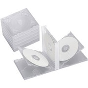 CD/DVDケース ハードタイプ クリア 6枚収納×5枚セット BSCD0365HCR