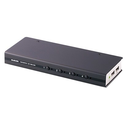 DVI対応パソコン自動切替器（4台用） KVM-DVHDU4