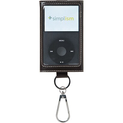 iPod classic専用 カラビナレザーケース チョコレートブラック TR-LCCSCLN-CB