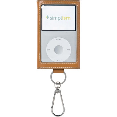 iPod classic専用 カラビナレザーケース キャメル TR-LCCSCLN-CM
