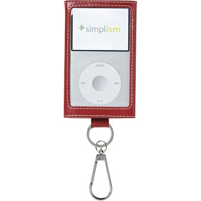 iPod classic専用 カラビナレザーケース ディープレッド TR-LCCSCLN-DR