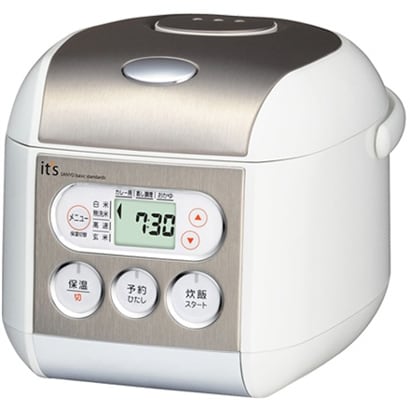 マイコン炊飯器（3合炊き） ホワイトベーシック it'sシリーズ ECJ-LS30-WB