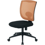 コンパクトメッシュチェア 肘なし オレンジ RWC-03X-OR