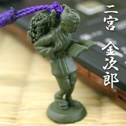 二宮金次郎根付(青銅色)
