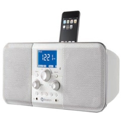 Stereo Tabletop Radio with iPod Dock ホワイト Horizon Duo-I MIST