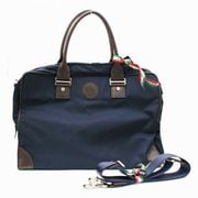 VERNE [ブリーフケース BLUE×VITELLO MARRONE ネイビーブルー×ダークブラウン]