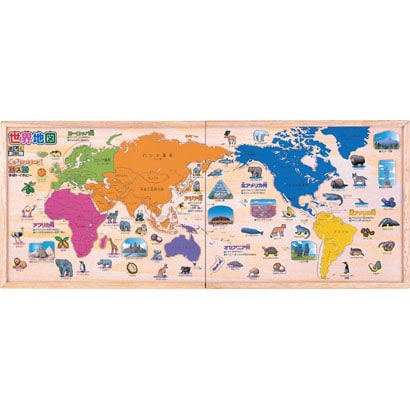 木製パズル世界地図 [木製シリーズ]