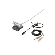 UVC対応 瞬間接続130万画素WEBカメラ ヘッドセット付　シルバー BSW13K07HSV