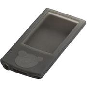 WALKMAN (ウォークマン) Aシリーズ用 シリコンケース (液晶保護フィルム/ストラップ付) ブラック BSWAC01BK
