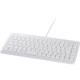 USB接続 コンパクトキーボード ホットキー搭載 ホワイト BSKBU05WH