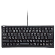 USB&PS/2接続 コンパクトキーボード テンキー無し ブラック SKB-KG3BK