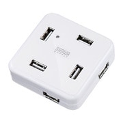 USB2.0ハブ 7ポート ホワイト USB-HUB250W
