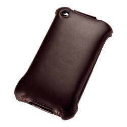 SB-IA01-LCWF/BR [SoftBank SELECTION フリップスタイルレザーホルダー for iPhone 3GS/3G ブラウン]