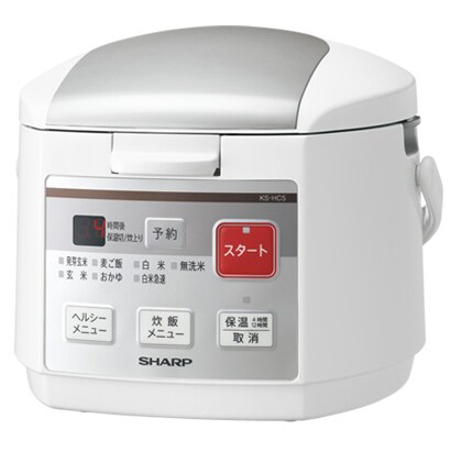 マイコン炊飯器（3合炊き） ホワイト系 KS-HC5-W