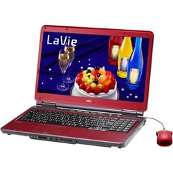 LaVie L LL750/WG6R 16型ワイド液晶/HDD500GB/ブルーレイディスクドライブ/スパークリングリッチレッド PC-LL750WG6R