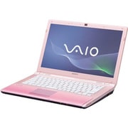 VAIO 14型ワイド/HDD500GB/DVDスーパーマルチドライブ ピンク VPCCW28FJ/P