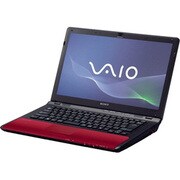 VAIO 14型ワイド/HDD500GB/DVDスーパーマルチドライブ レッド VPCCW28FJ/R