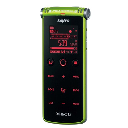 リニアPCM対応 ICレコーダー グリーン Xacti SOUND RECORDER ICR-XPS01MF （G）