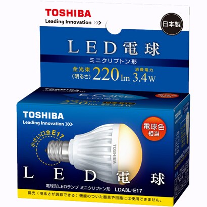 LED電球 E17口金 電球色相当 220lm LDA3L-E17
