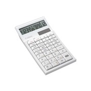 ミニ卓上タイプ 電卓 12桁 LS-120TK4-WH