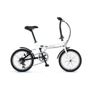 18型 折りたたみ式自転車　ホワイト FDB186