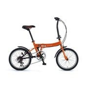 18型 折りたたみ式自転車　オレンジ FDB186