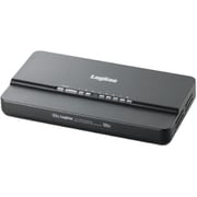GigabitスイッチングHUB 8ポート 電源外付 プラスチックケース ブラック LAN-GSW08/PC