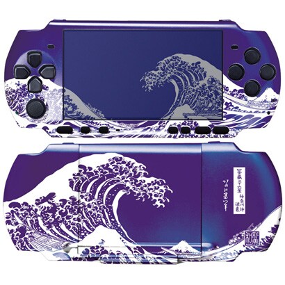 鋼装飾カバー 津波 北斎 PSPMC4 [PSP-3000用]
