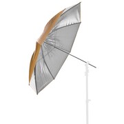 リバーシブルアンブレラ 100cm シルバー/ゴールド LU4534