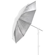 リバーシブルアンブレラ 100cm シルバー/ホワイト LU4531