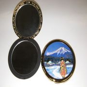 MK-64 [彫金コンパクトミラー Chokin Compact Mirror 富士山]