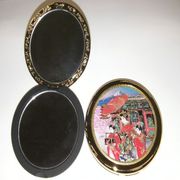 MK-64 [彫金コンパクトミラー Chokin Compact Mirror 花魁]