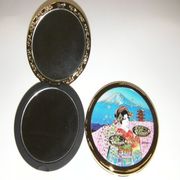 MK-64 [彫金コンパクトミラー Chokin Compact Mirror 富士娘]