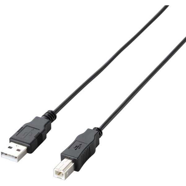 エコUSB2.0ケーブル A-Bタイプ 3m ブラック U2C-JB30BK